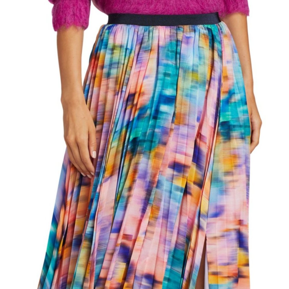 Tanya Taylor Primrose Pleated Midi Skirt Size 18